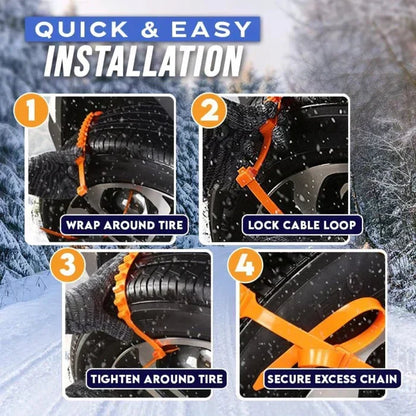 🔥 Hot Sale🔥Universal Reusable Anti-skid Nylon Tire Chains