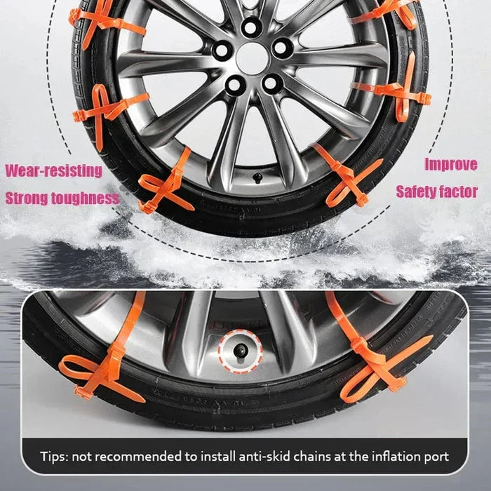 🔥 Hot Sale🔥Universal Reusable Anti-skid Nylon Tire Chains
