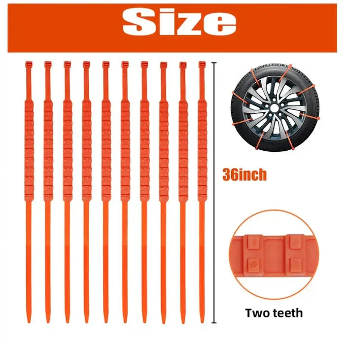 🔥 Hot Sale🔥Universal Reusable Anti-skid Nylon Tire Chains