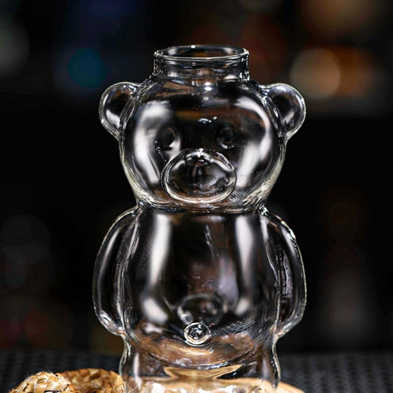 ✨LAST DAY PROMOTION Adorable Clear Bear Glass Cup