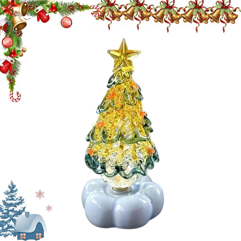 🎄Special Gift💥Christmas Hot Sale 55% OFF🎅Handmade Glass Rotatable Christmas Tree Ornaments