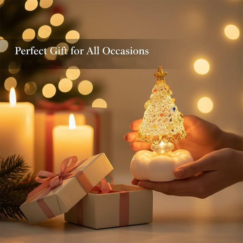 🎄Special Gift💥Christmas Hot Sale 55% OFF🎅Handmade Glass Rotatable Christmas Tree Ornaments