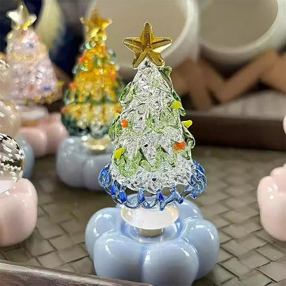 🎄Special Gift💥Christmas Hot Sale 55% OFF🎅Handmade Glass Rotatable Christmas Tree Ornaments