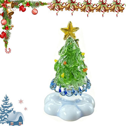 🎄Special Gift💥Christmas Hot Sale 55% OFF🎅Handmade Glass Rotatable Christmas Tree Ornaments