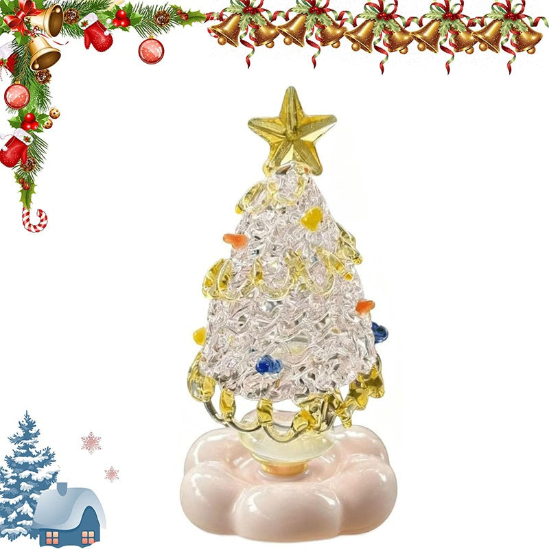 🎄Special Gift💥Christmas Hot Sale 55% OFF🎅Handmade Glass Rotatable Christmas Tree Ornaments
