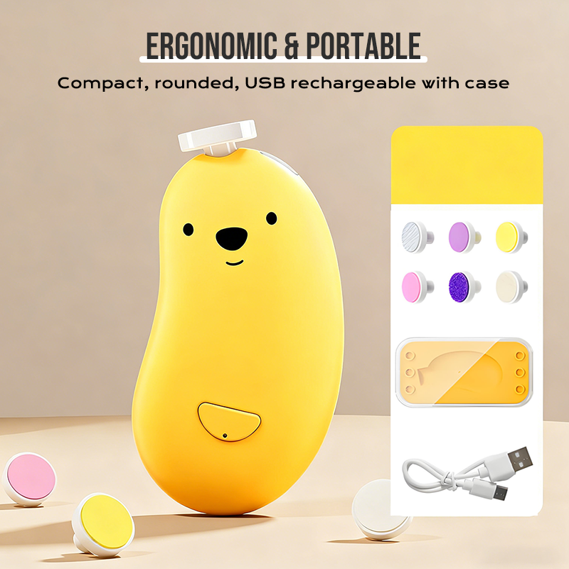 ⭐ Enhanced Safety Baby Nail Trimmer — Gentle, Silent & Stress-Free Nail Care for Newborns