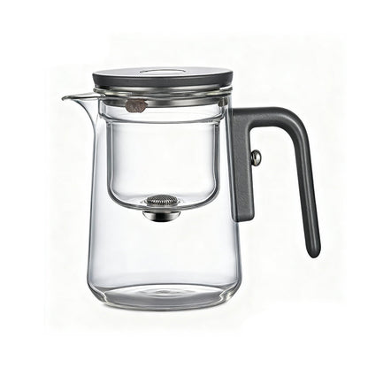 ✨ Elegant Magnetic Release Glass Teapot – Precision Brewing Made Effortless