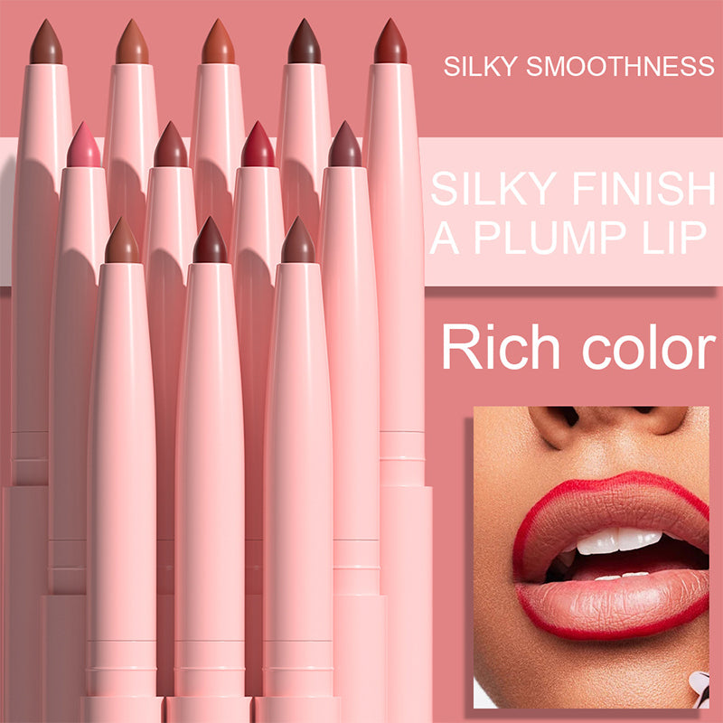 🔥Hot Sale Deals- 12-Color Matte Lipstick & Lip Liner Set (Wood-Cased)– Create Perfectly Defined Lips For Every Look ✨