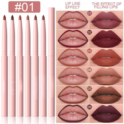 🔥Hot Sale Deals- 12-Color Matte Lipstick & Lip Liner Set (Wood-Cased)– Create Perfectly Defined Lips For Every Look ✨