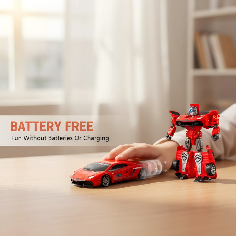 🤖Children's favourite🚗Collision Transform Toy Car for Kids