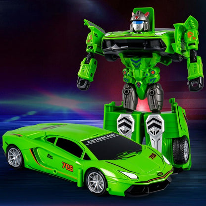 🤖Children's favourite🚗Collision Transform Toy Car for Kids