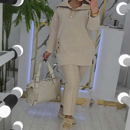 Women's elegant lapel loungewear set 🚛Free Shipping
