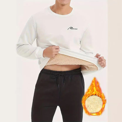 Men's Thermal Lined Crewneck Sweatshirt🚛Free Shiping