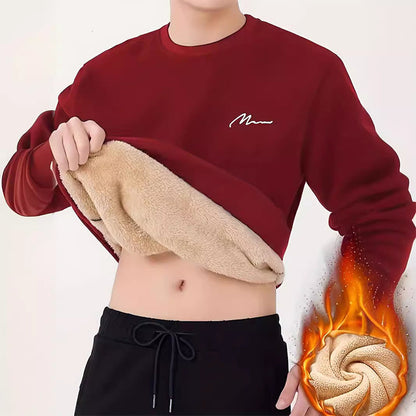 Men's Thermal Lined Crewneck Sweatshirt🚛Free Shiping