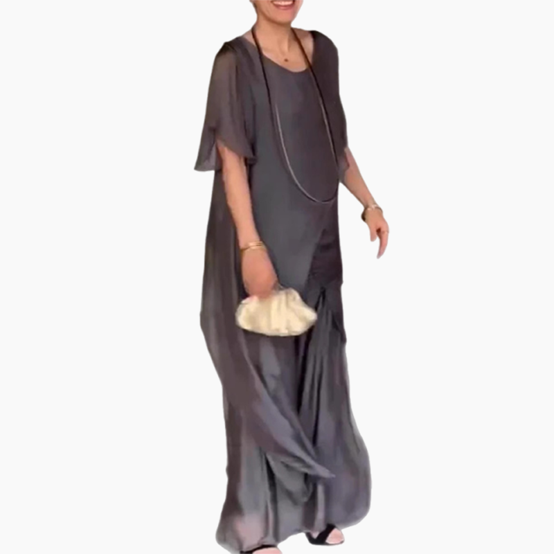💃 Effortless Style, Zero Fuss – Women's Irregular Top & Loose Pants Set ✨