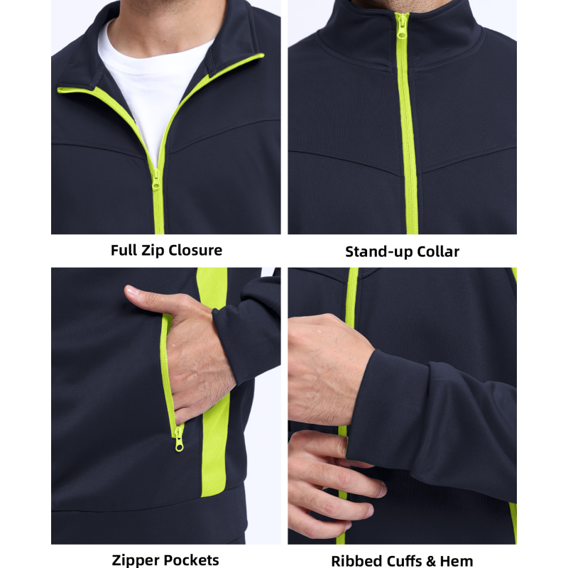 Men's Full-Zip Running Jacket & Pants 2-Piece Set ✈️ Free shipping