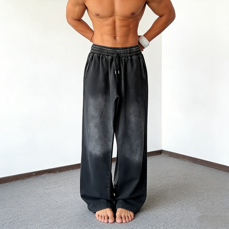 Men's Wide-Leg Drawstring Casual Pants 🚛Free Shipping