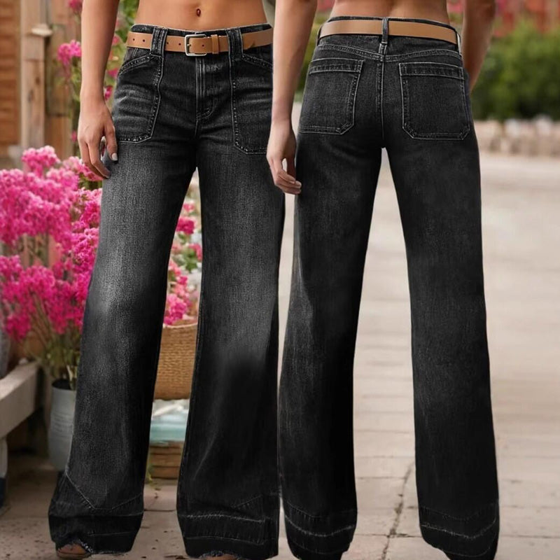 ✨🔥Women's Retro Flare Jeans with Pockets👖
