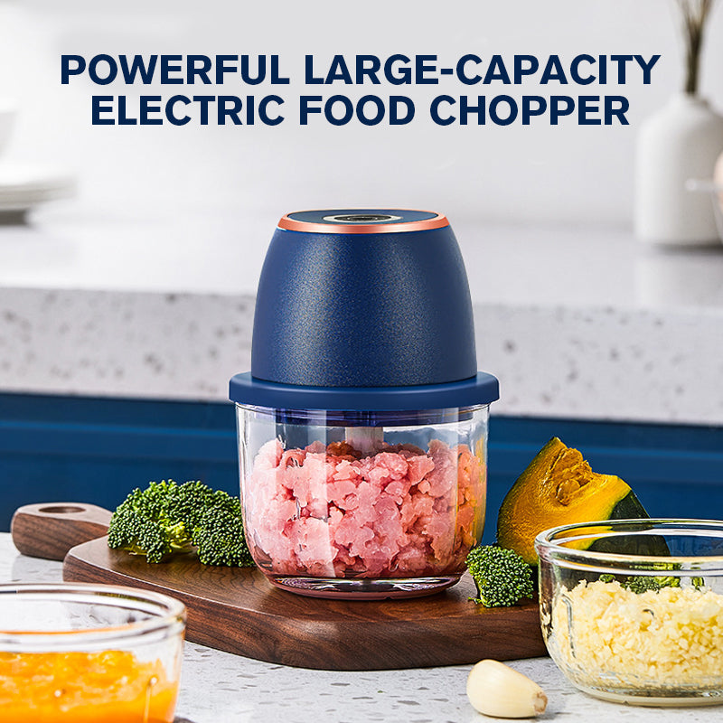 ⚡ 50% OFF NOW! 🥕 Powerful Large-Capacity Electric Food Chopper – 1000W Motor, 2L BPA-Free Bowl & One-Touch Pulse Operation 🍃