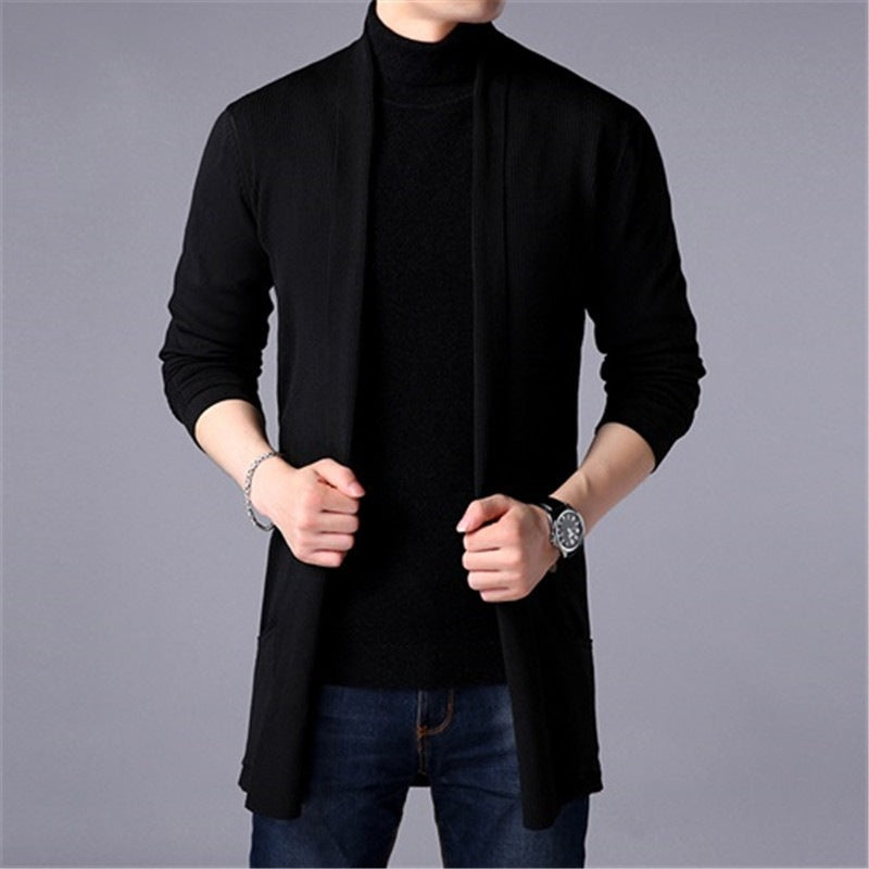 🔥💝Best Gift For Him✨Men's Knit Long Cardigan Jacket
