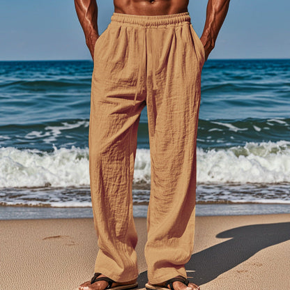 🔥While Supplies Last 56% OFF!🎉 Men's Breathable Linen Trousers – Lightweight Summer Relaxed Fit ✨🌬️