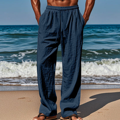 🔥While Supplies Last 56% OFF!🎉 Men's Breathable Linen Trousers – Lightweight Summer Relaxed Fit ✨🌬️