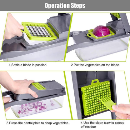 Multi-purpose Vegetable Cutter 🥔Cut Your Food Preparation Time In Half! 🍏