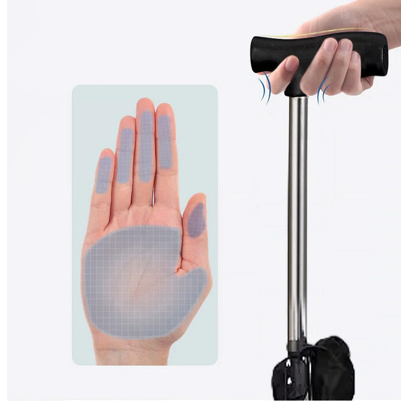 🦯2-in-1 Foldable Cane With Chair🌟 Freedom To Walk, Rest, And Explore With Ease!