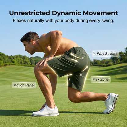 👖Men's Performance Golf Shorts with 4-Way Stretch🏌️‍♂️Stay Comfortable and Stylish  ⛳