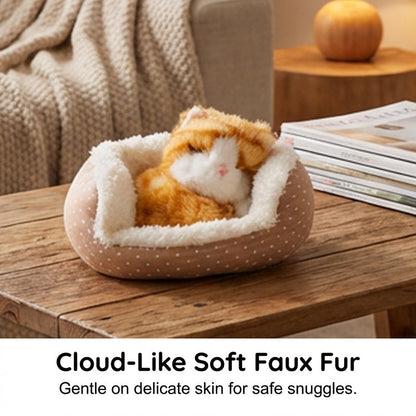 🏠 Adorable Sleeping Animal Plush Toy 🐾  Perfect Bedtime Companion