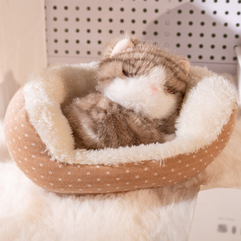 🏠 Adorable Sleeping Animal Plush Toy 🐾  Perfect Bedtime Companion