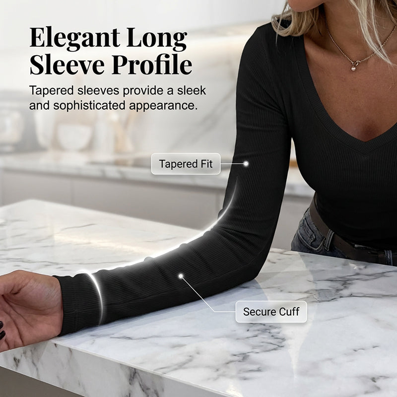 🌟Slim Fit Basic V-Neck Tee for Women 💫 Effortless Elegance