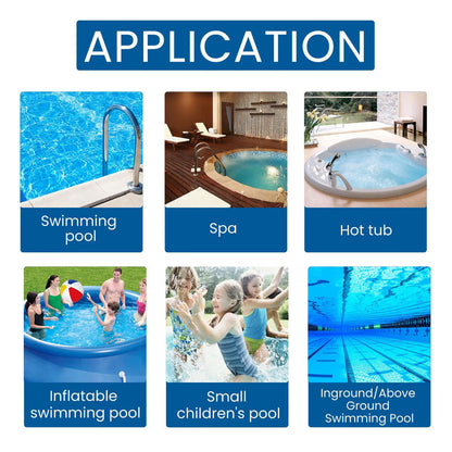 🏊‍♂️ Crystal Clear Pool All Year – Pool Cleaning Chlorine Tablets - Algae Control & Water Clarify💧