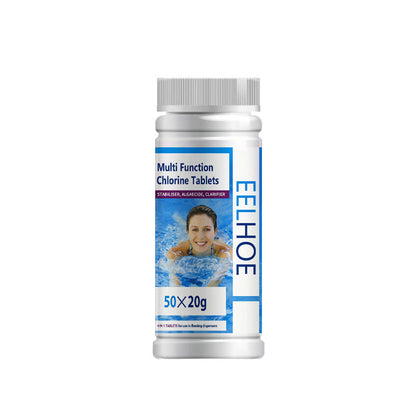 🏊‍♂️ Crystal Clear Pool All Year – Pool Cleaning Chlorine Tablets - Algae Control & Water Clarify💧