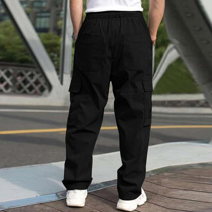 👖 Comfort Meets Style: Men’s Loose Fit Casual Pants with Multiple Pockets ✨