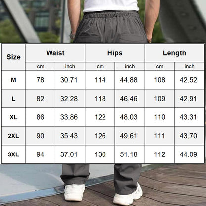 👖 Comfort Meets Style: Men’s Loose Fit Casual Pants with Multiple Pockets ✨