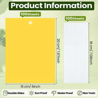 🐞 Super-Sticky Double-Sided Insect Traps  – Keep Your Garden Pest-Free, Rain Or Shine🌿