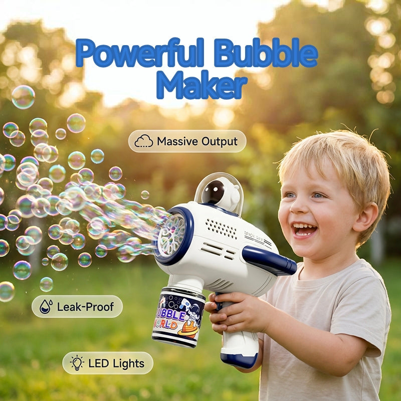 🚀 Blast Off Into Fun With The Electric Astronaut Bubble Gun For Kids🌈