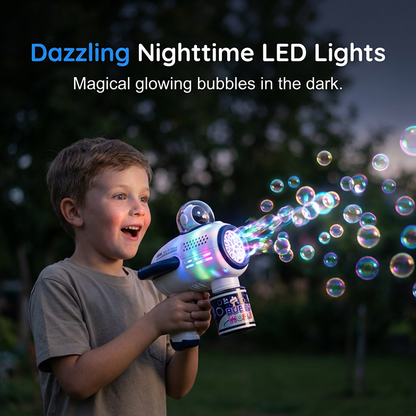 🚀 Blast Off Into Fun With The Electric Astronaut Bubble Gun For Kids🌈