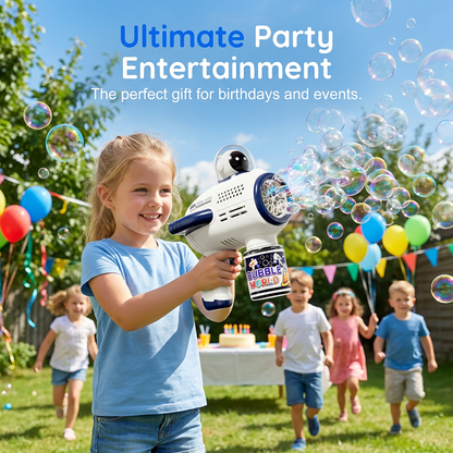 🚀 Blast Off Into Fun With The Electric Astronaut Bubble Gun For Kids🌈