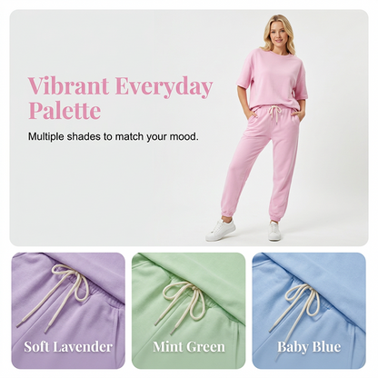 🔥 Limited-Time Sale – Up to 50% OFF💥Women's Casual Short Sleeve Top & Pants Set