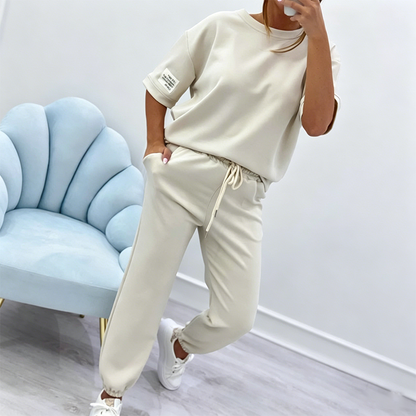 🔥 Limited-Time Sale – Up to 50% OFF💥Women's Casual Short Sleeve Top & Pants Set