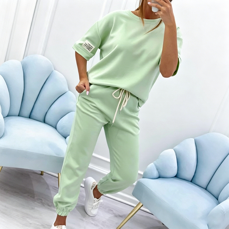 🔥 Limited-Time Sale – Up to 50% OFF💥Women's Casual Short Sleeve Top & Pants Set