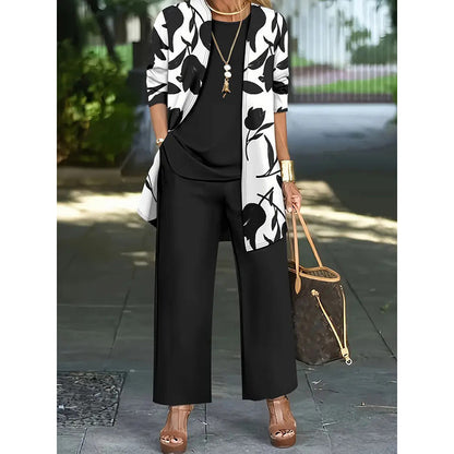 🌸 Effortless Style In One Beautiful Women's Casual Comfortable 3-Piece Outfit Set✨