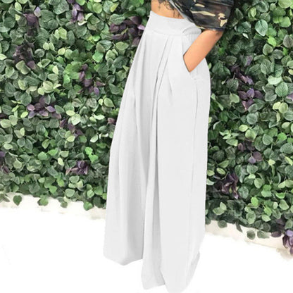 👖 50% OFF NOW!🌿 Women's Elegant High-Waist Pants – Wide Leg & Side Pockets – Soft Breathable Blend Trousers in 15 Colors 🌿