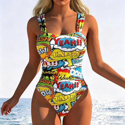 ⏰🔥2026 HOT SALE – 52% OFF!🩱Women's Modern Printed One-Piece Swimsuit