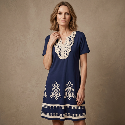 🌸Effortless Summer Chic - Women's Casual Bohemian Floral Print Dress🌞💃