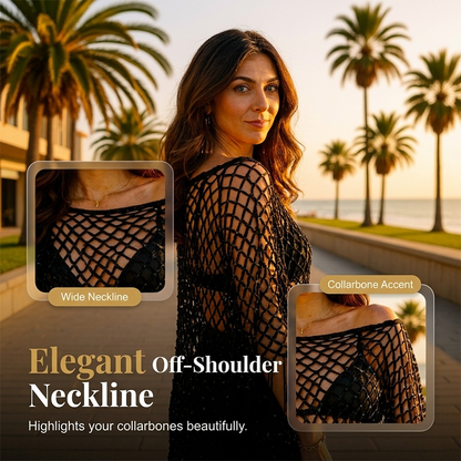 🏆 Last Day Special Price 💲12.8! 💐Summer Metallic Crochet Cover-Up – Lightweight, Flowy & Effortlessly Stylish summer outfit