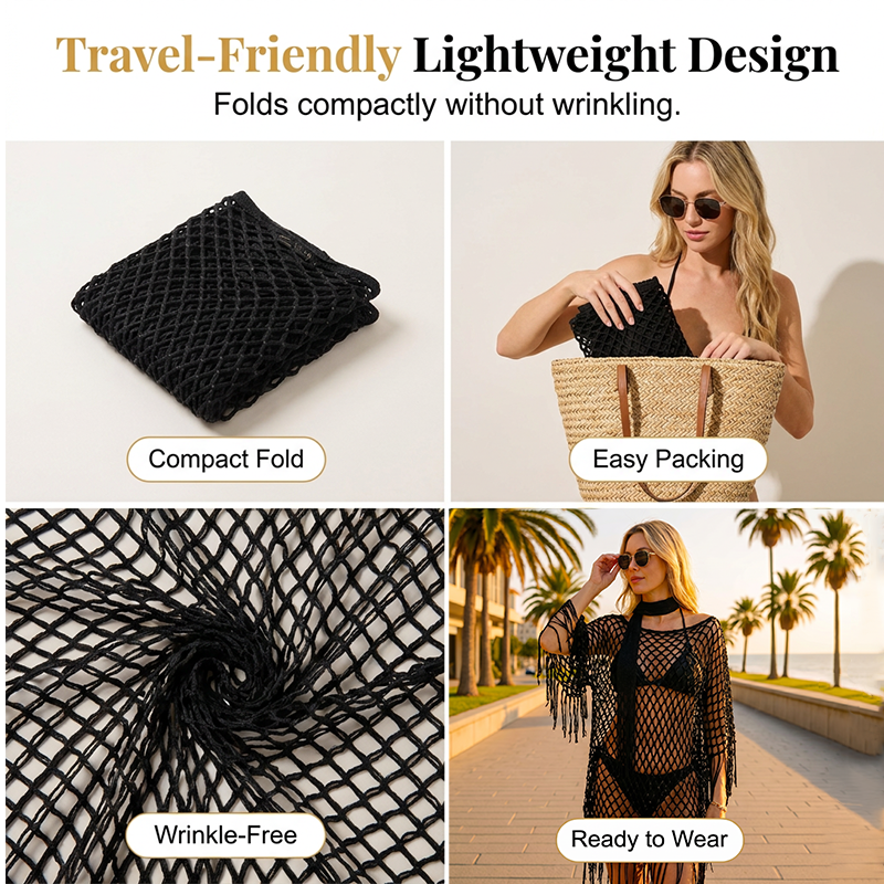 🏆 Last Day Special Price 💲12.8! 💐Summer Metallic Crochet Cover-Up – Lightweight, Flowy & Effortlessly Stylish summer outfit