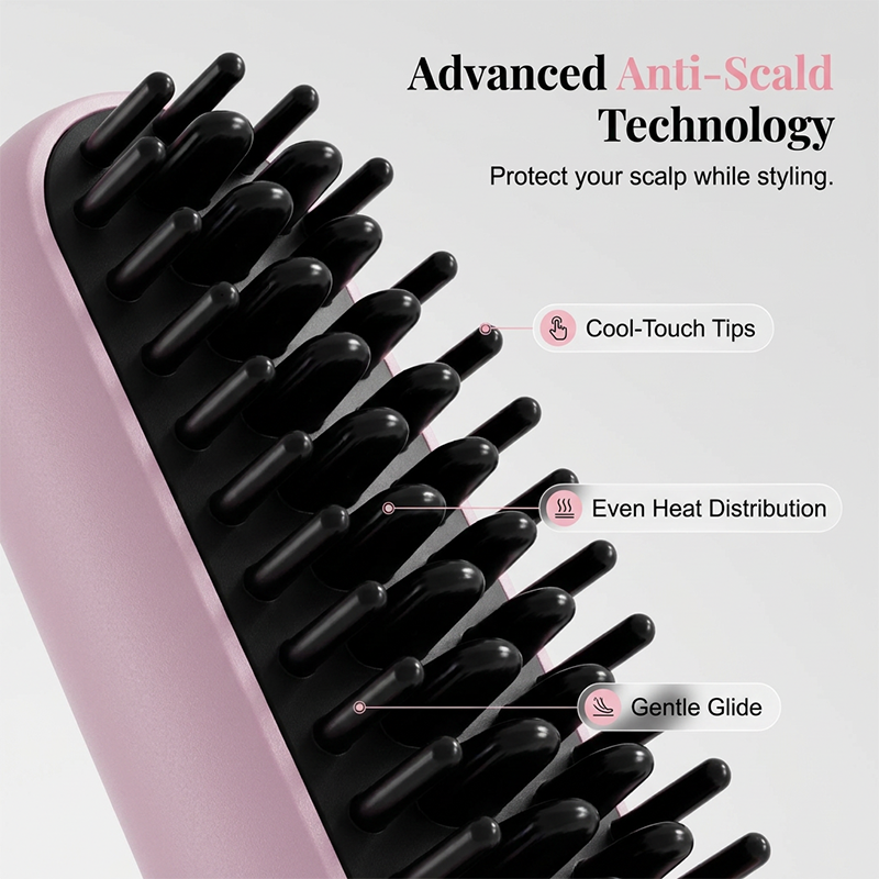 🔥 Limited-Time Sale – Up to 50% OFF⏳ Electric Current Scalp Care And Hair Strengthening Comb✨